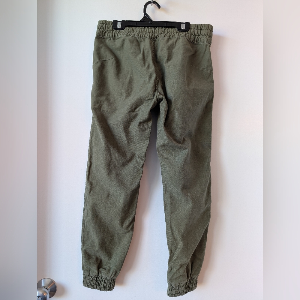 Aritzia TNA Green Cargo Joggers 100% Cotton Sz 2 - Picture 2 of 9